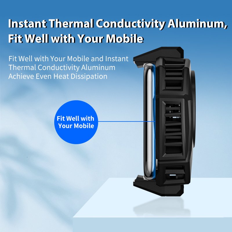 Oem Wireless Phone Cool Trending Phone Radiator Smart CellPhone Fun Cooler Gaming Phones Cooling Fan Wireless Charger Cooler