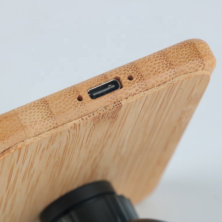 Bamboo Wooden Magnetic Fast Car Charger Wireless Phone Holder 15W Car Wireless Charger For samsung S23
