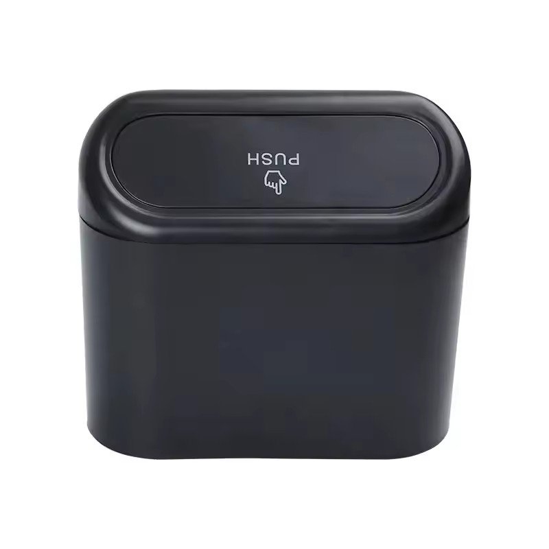 2025 Custom Logo Waterproof Abs Rubbish Storage Box Vehicle Trash Bin Hanging Car Trash Cans With Lid