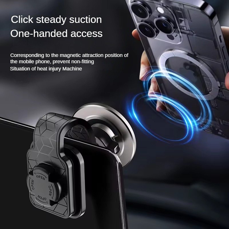 GREATYYT Multifunctional Multi-angle Waterproof, 360 Degree Rotation, Safe Suction Cup Holder Magnetic Car Phone Holder