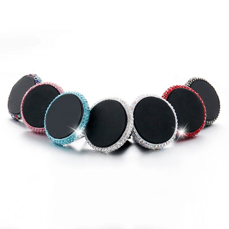 Bling Car Magnetic Phone Mount, Sparkly and Super Suction Phone Holder for Car, Mini Crystal Air Vent Magnetic Phone Mount