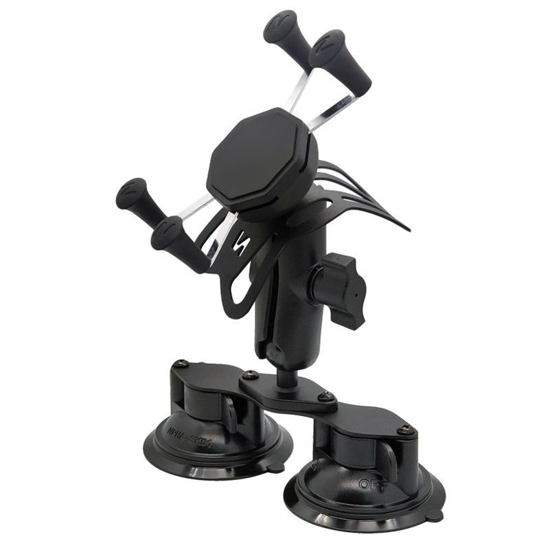 High Quality Twist Lock Glass Suction Cup Windshield Dashboard Phone Mount Strong Car Phone Holder for RAM