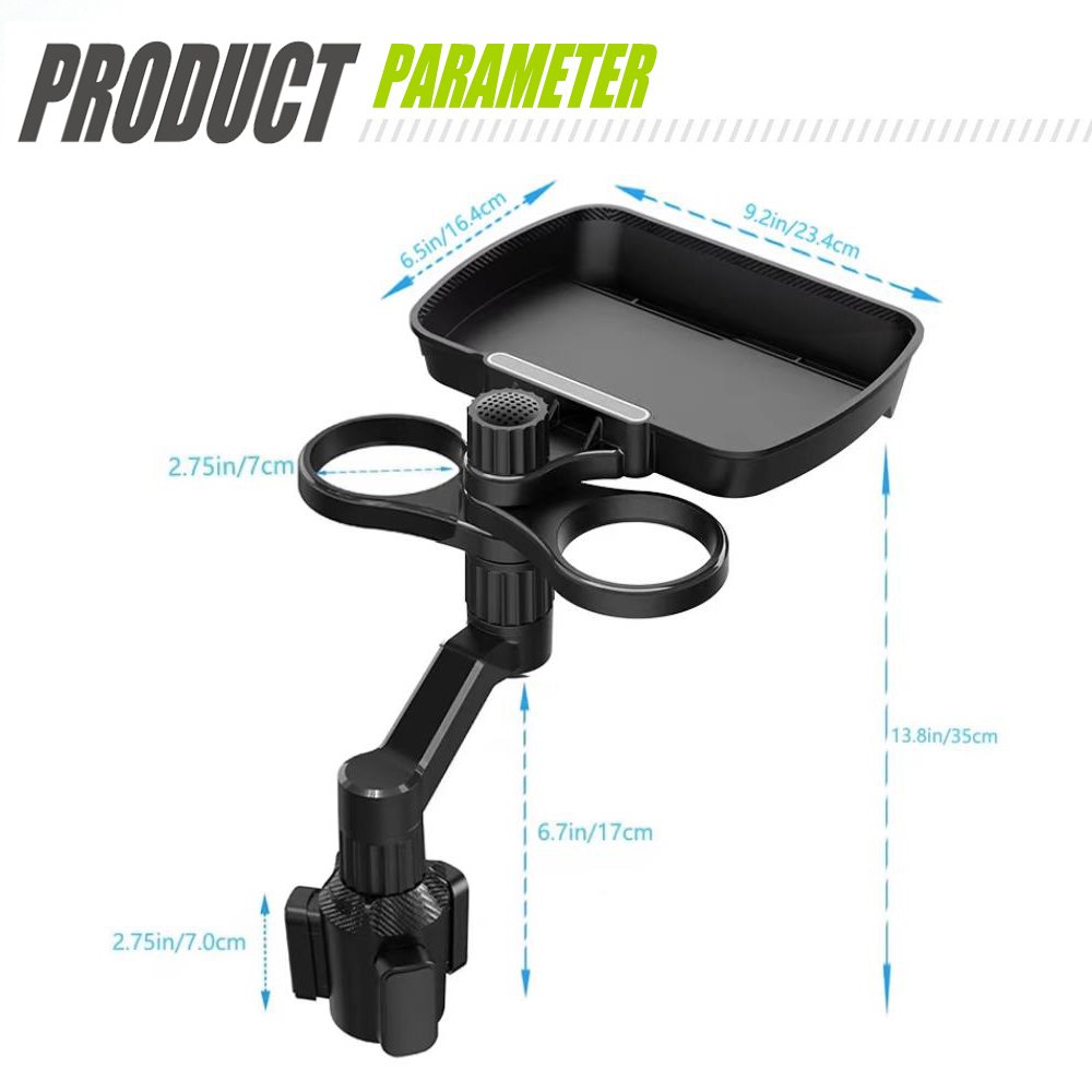 Car armrest box small tray car makeup bar water cup holder Drink storage co-driver watch drama artifact stand