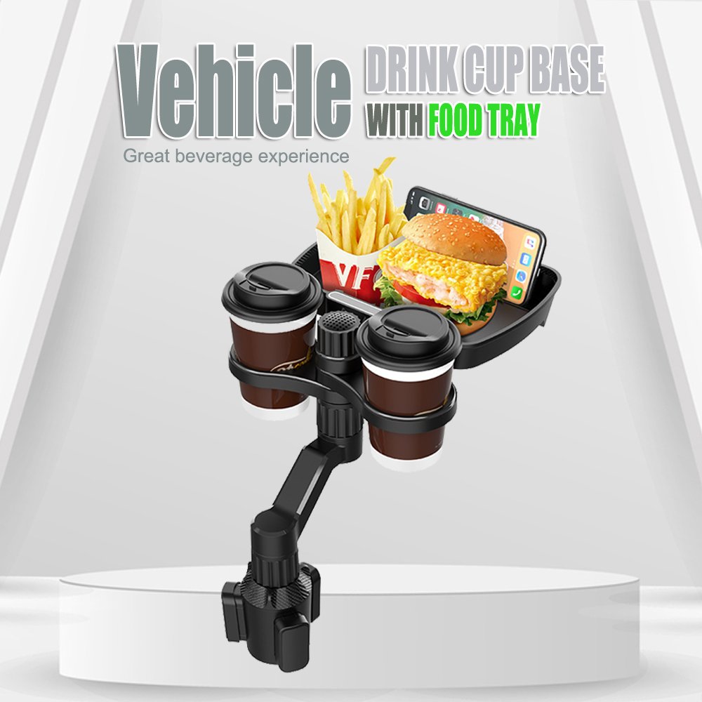 Car armrest box small tray car makeup bar water cup holder Drink storage co-driver watch drama artifact stand