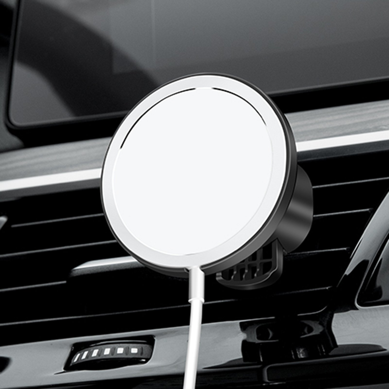 Magnetic Wireless Car Charger Bracket for iPhone 12 Pro Max mini Magnetic Fast Charging Wireless Charger Car Phone Holder base