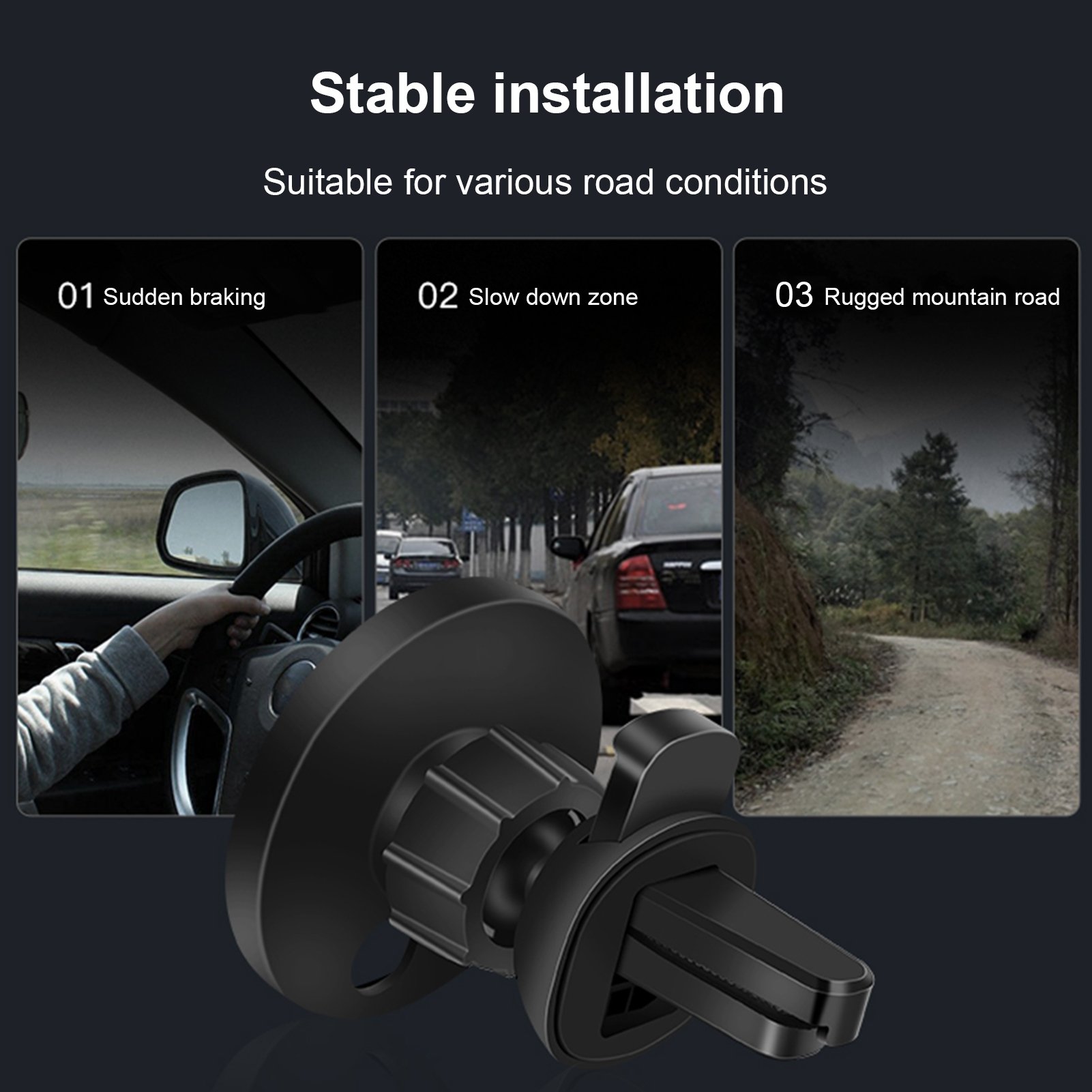 Magnetic Wireless Car Charger Bracket for iPhone 12 Pro Max mini Magnetic Fast Charging Wireless Charger Car Phone Holder base