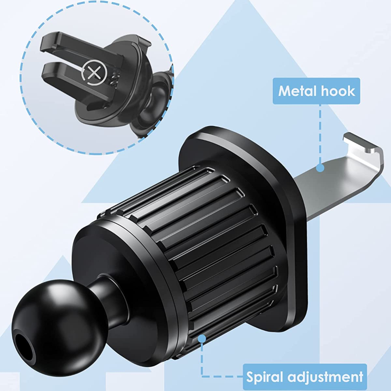2024 NEW Portable Flexible Waterproof Car Mobile Phone Holder Hook Mount With Air Vent For Outdoor Usage Car Accessories