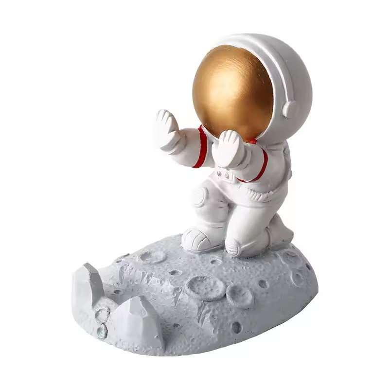 Creative Gifts Cute Cell Phone Stand Cool Fun 3D Cartoon Astronaut Design Mobile Phone Tablet Bracket
