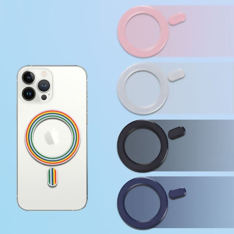 Magnetic Base Ring Sticker For Wireless Charger Wallet Car Fast Charging Holder Plate Sheet For iPhone13 12Pro