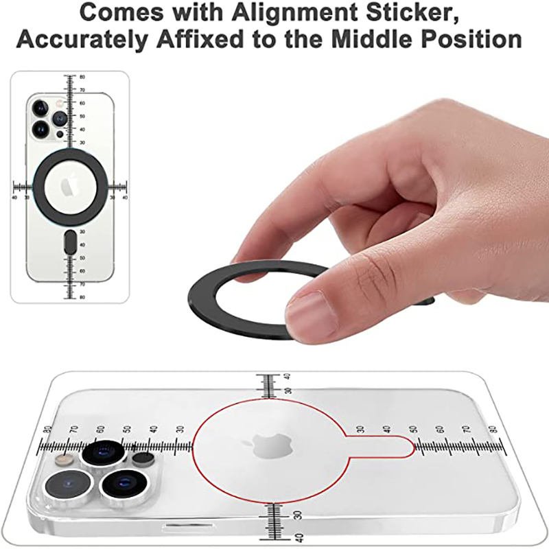 Magnetic Base Ring Sticker For Wireless Charger Wallet Car Fast Charging Holder Plate Sheet For iPhone13 12Pro