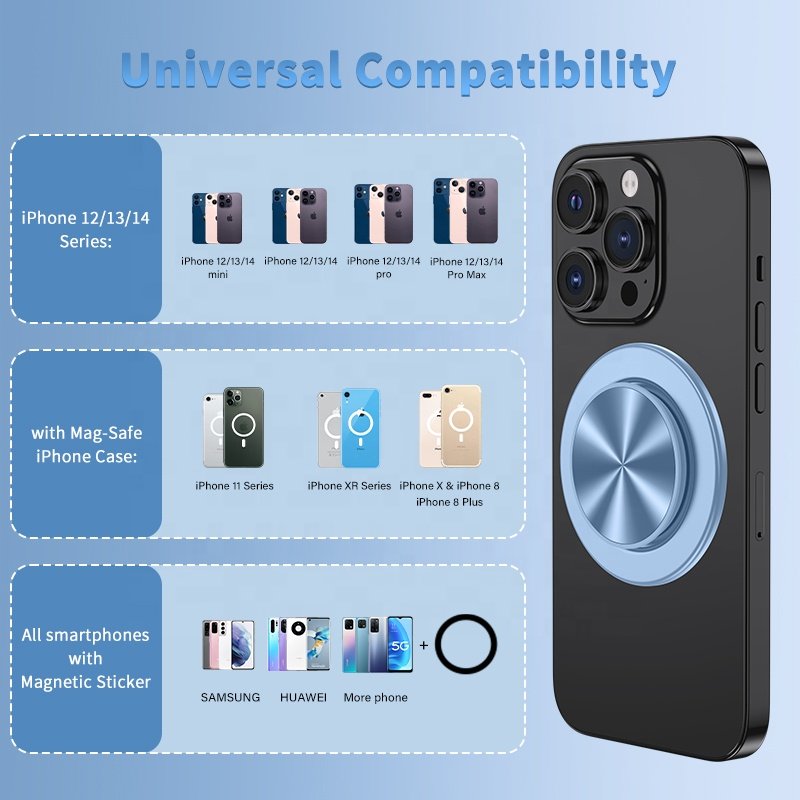 Factory Wholesale Phone Socket MagnetPhone Grip Phone Holder Magnetic Griptok Magnetic Popping Up Phone Socket for iPhone 14