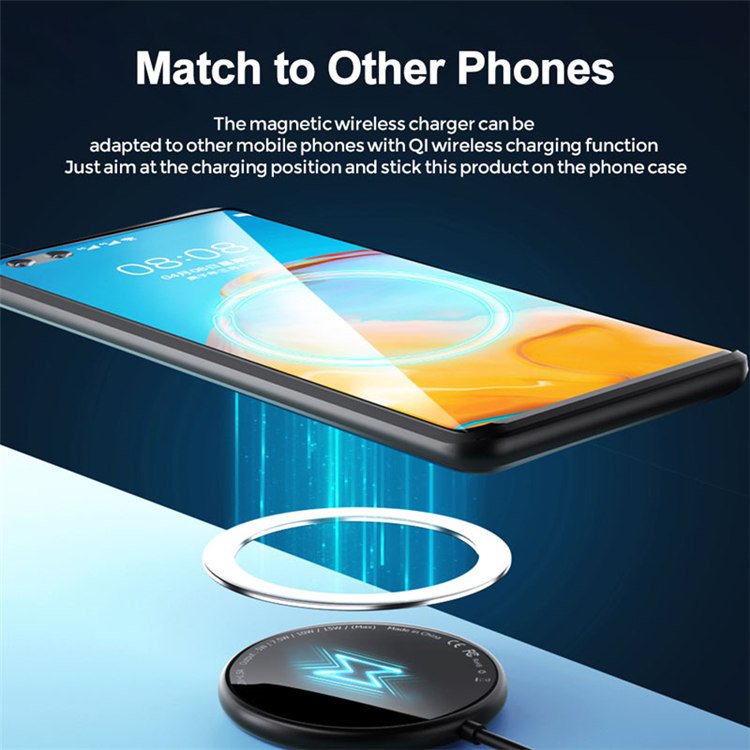 Wireless charging magnetic phone magnet ring sticker universal car phone holder metal phone ring for charger