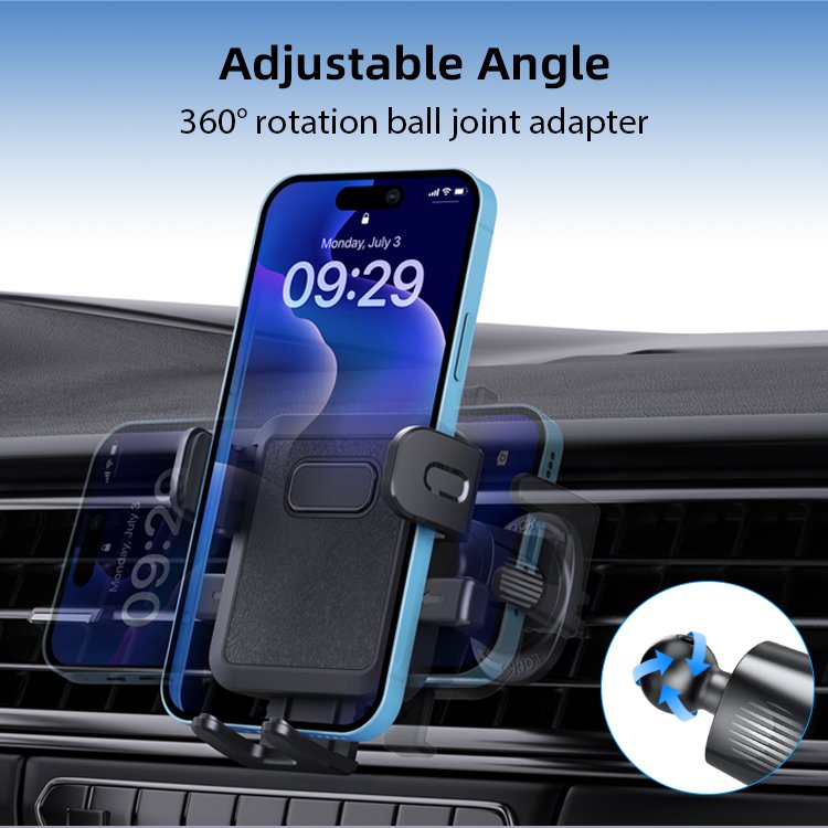 Professional Manufacturer Car Air Mount Metal Hook Rubber Mobile Phone Holder for Cellphone Mobile Phone Holders for Car Mount