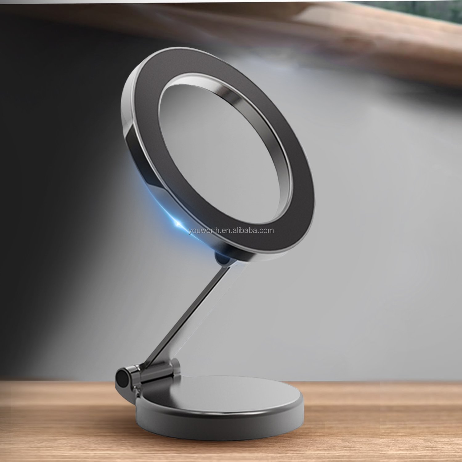 Alloy Folding Magnetic Car Phone Holder for iphone 16 Magnetic Holder Mount Autohalterung Soporte Para Coche Car Phone Mount