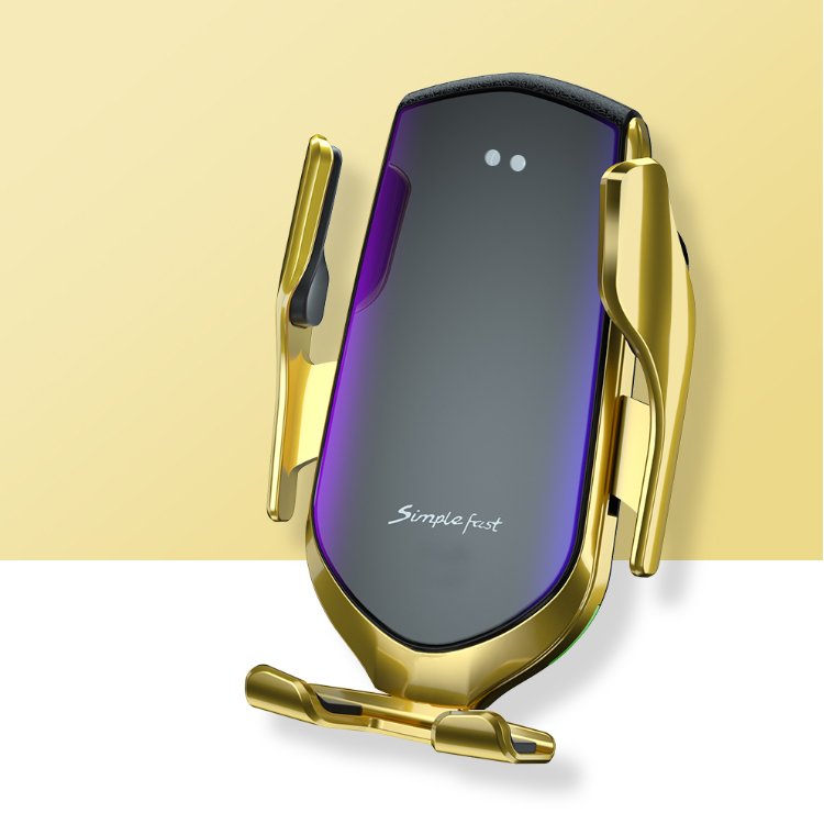 America Hot Sale Automatic Clamping Smart Sensor Cell Phone Holder 15W Car Wireless Charger