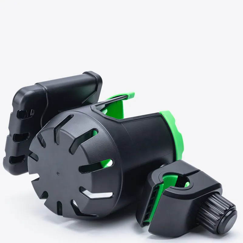Universal Stroller Cup Holder with Mobile Phone Case 360 Degrees Rotation 2 in 1 Large Bottle Holder with Phone Holder
