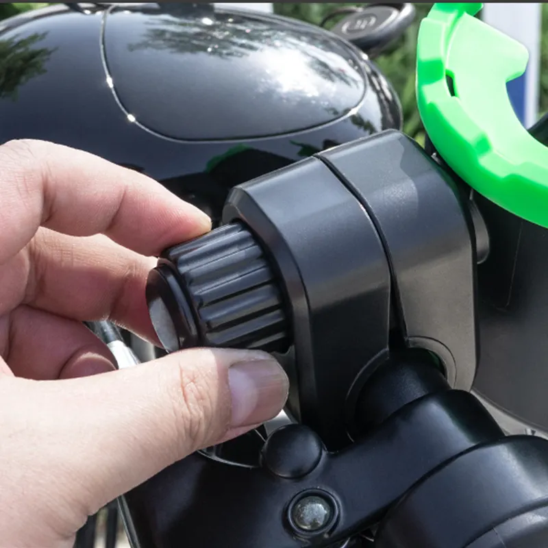 Universal Stroller Cup Holder with Mobile Phone Case 360 Degrees Rotation 2 in 1 Large Bottle Holder with Phone Holder