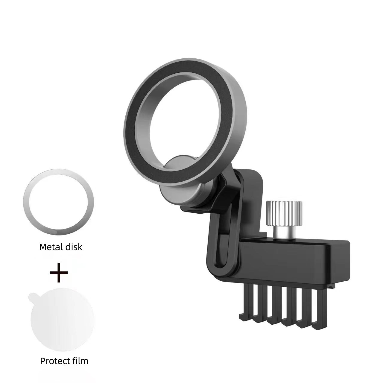 Aluminum alloy air outlet foldable adjustable strong magnetic N52 magnet mobile phone holder for Telsa Model 3 Model Y