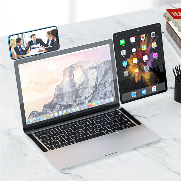 Newest Metal Cheap Cost Magnetic Computer Notebook Phone Holder Extension Mobile Stand Laptop Phone Holder