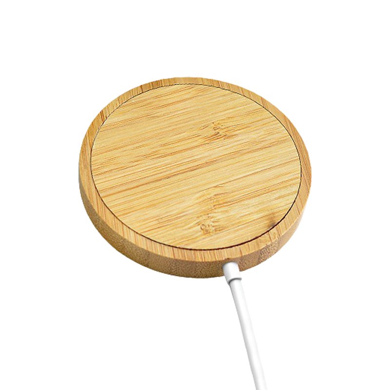 Customize Logo Cargadores Carregador Wooden Magnetic Charger Wood 15W Wireless Charging Pad Station Fast Mobile Phone Charger