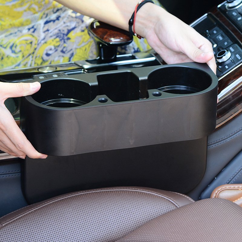 Portable Multifunction Travel Cup Holder and Phone Mount for Car Seat Organizer with Cup Holders