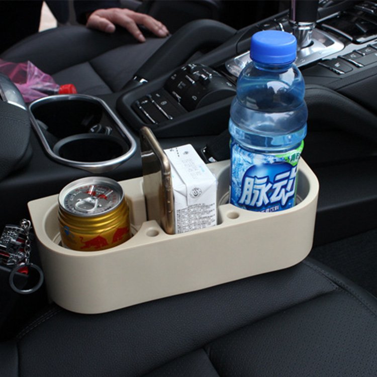 Portable Multifunction Travel Cup Holder and Phone Mount for Car Seat Organizer with Cup Holders