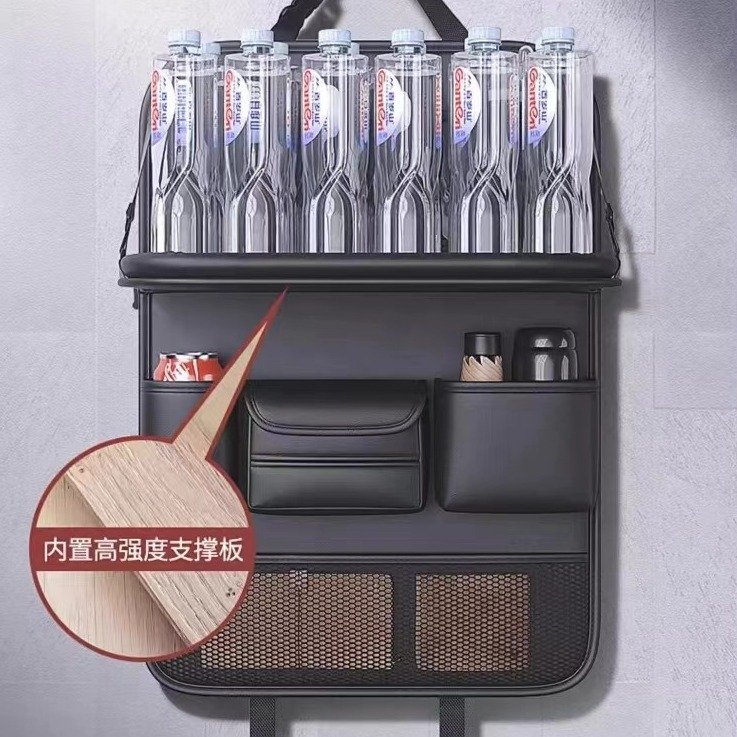 car seat back organizer cup tissue holder travel accessories back seat storage bag with foldable table tray cup pocket
