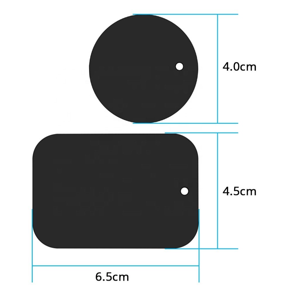 Metal Plate iron Sheet Sticker Magnetic Car Phone Holder Accessory kit Metal Plate Disk Replacement For Magnet Phone Stand