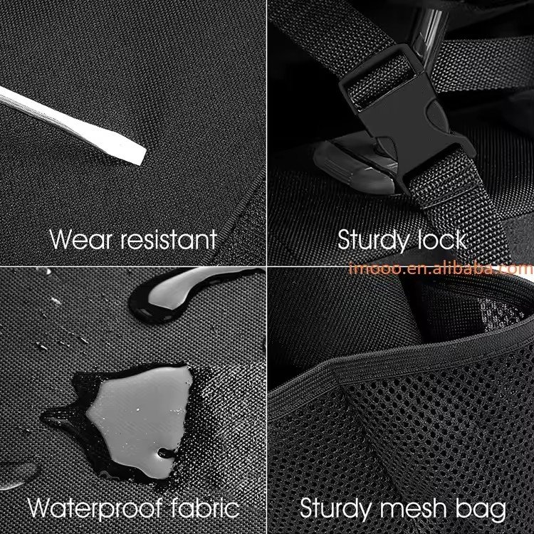 RTSFactory Price Car Trunk Organizer Adjustable Backseat Storage Bag Net High Capacity Multi-use Automobile Seat Back Organizers