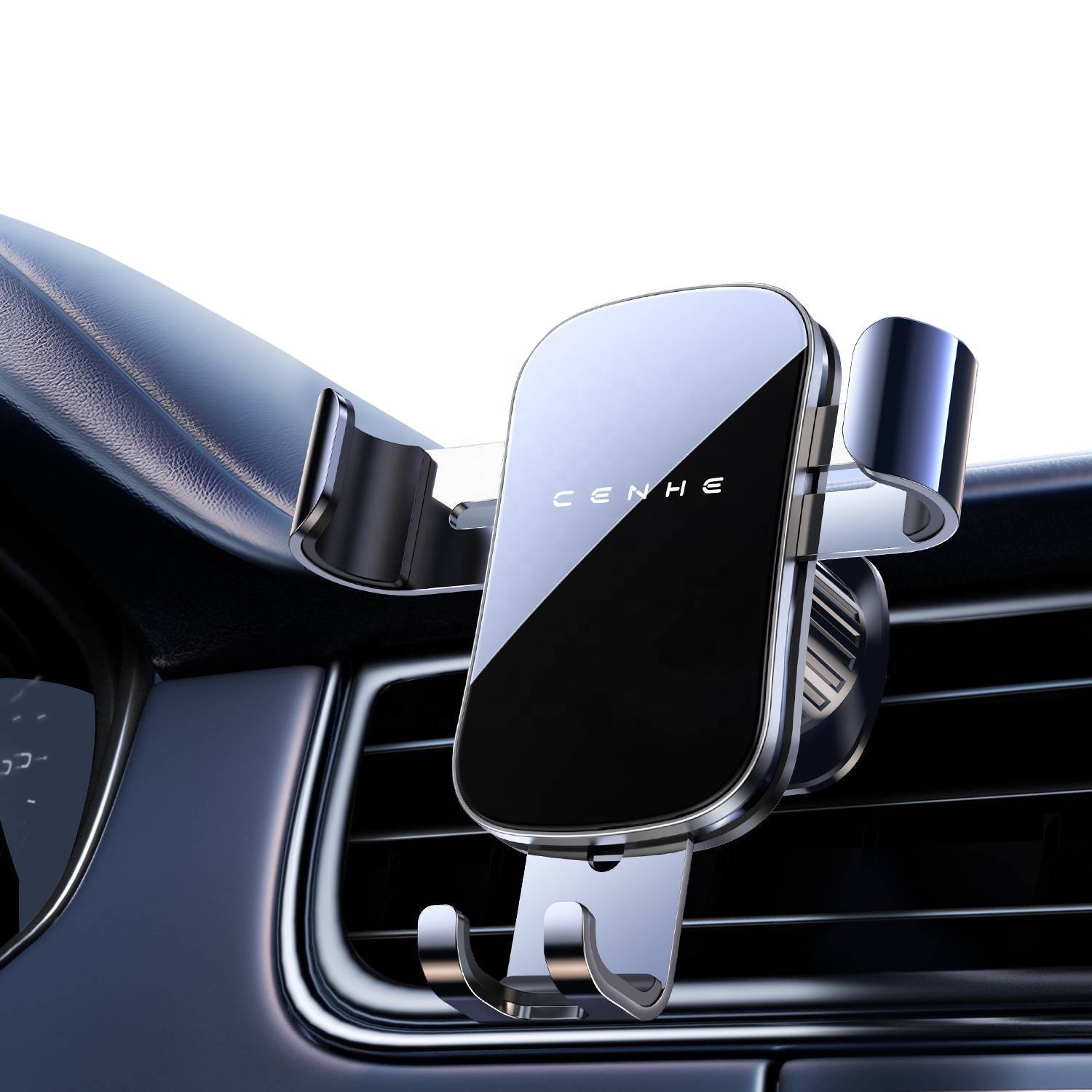 2024 New Metal Car Air Vent Phone Holder 360 Degree Rotating Universal Mobile Phone Mount Stand For GPS
