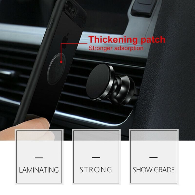 Thin PU Leather Cover Metal Plate For Magnetic Car Phone Holder Iron Sheet Sticker Disk For Magnet Tablet Desk Phone Car Stand