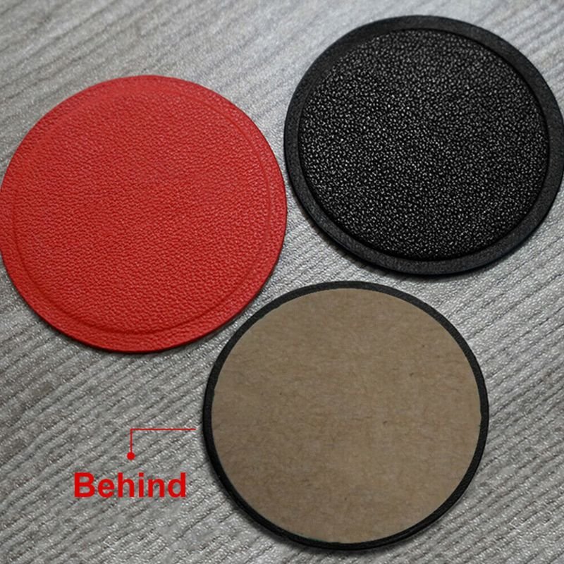 Thin PU Leather Cover Metal Plate For Magnetic Car Phone Holder Iron Sheet Sticker Disk For Magnet Tablet Desk Phone Car Stand