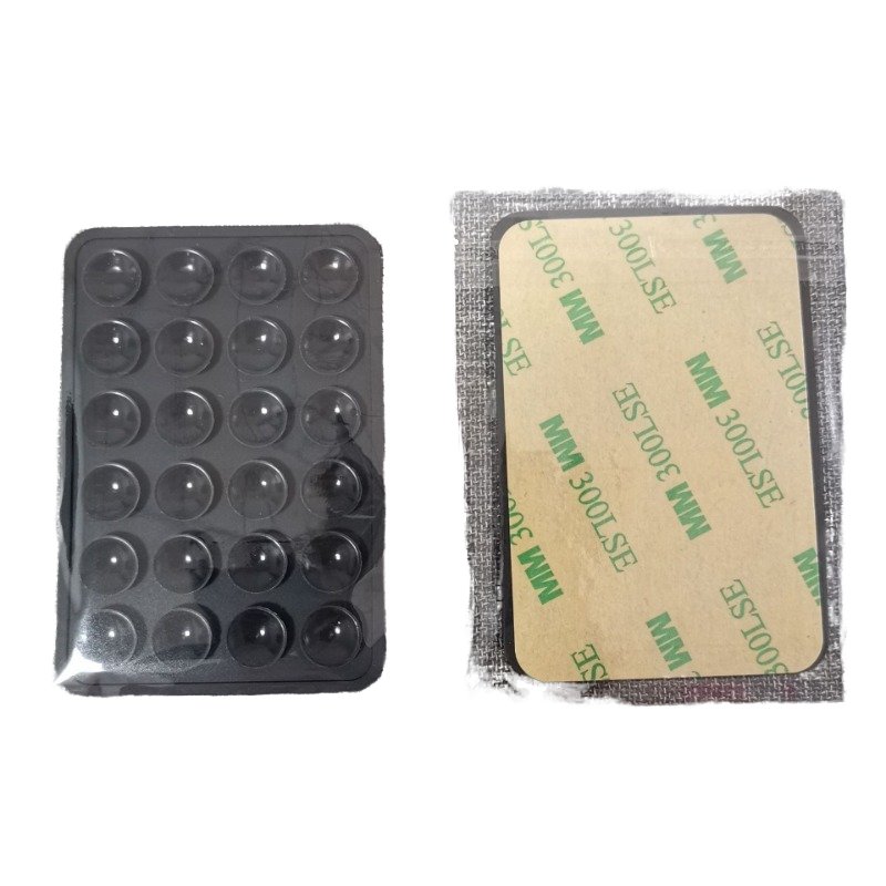 In stock Suction Cup Wall Stand Mat Multi functional Silicone Suction Phone Holder Square 24 Suction