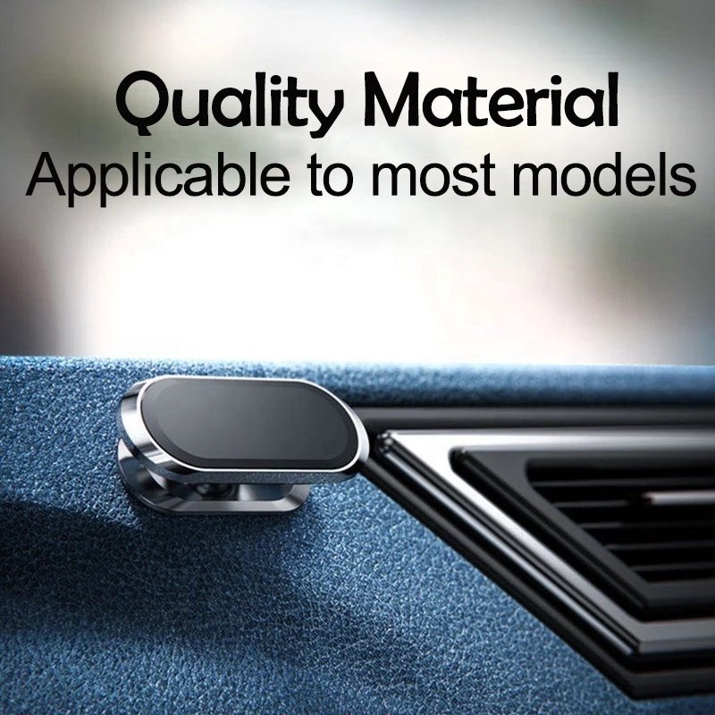 Auto Universial Mobile Bracket F16 Magnetic 360 Rotation metal plate Strip Shape Stand Car Magnet Cell Phone Holder for iphone