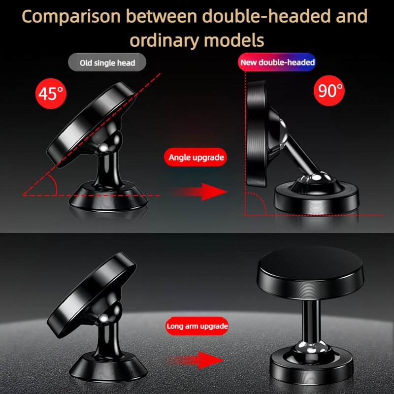 X626-2 Popular Phone Accessories Gym Dual Sided Magnetic Mobile Phone Holders Support 360 Degree Rotate Car Phone Stand Holder