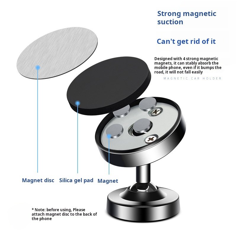X626-2 Popular Phone Accessories Gym Dual Sided Magnetic Mobile Phone Holders Support 360 Degree Rotate Car Phone Stand Holder