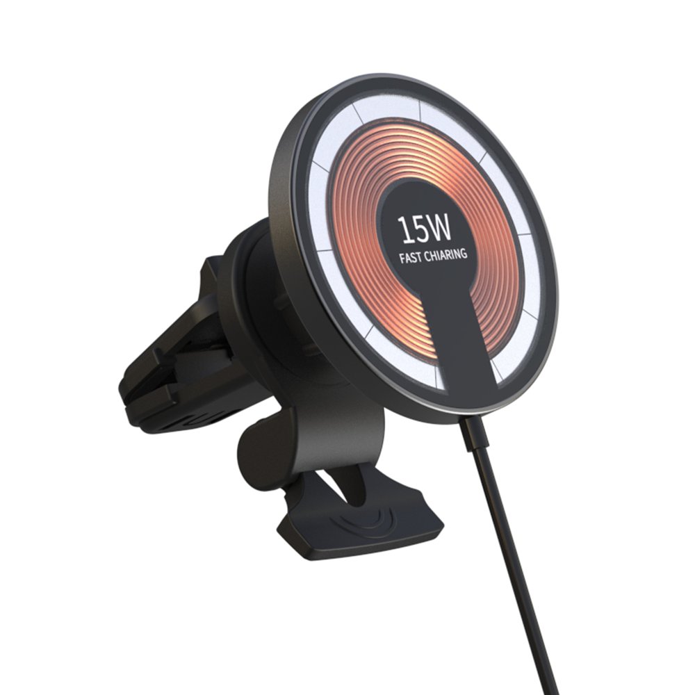 new 3 In 1 Wireless Car Charger For Iphone 15 14 For Samsung Magnetic 15w Fast Wireless Charger Car Mount Mobile Phone Holder