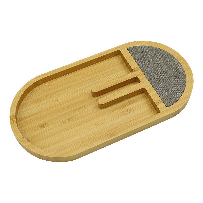 Universal Fast Wireless Charger 15W Office Desk Car Mobile Phone Station Wooden Bamboo Wireless Charger Pen Holder