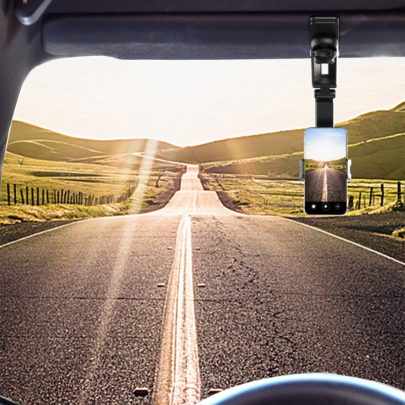 Hot Sale Universal Phone Holder Car mirror visor Phone Bracket CellPhone Stand Sun visor mount Phone Holder for car