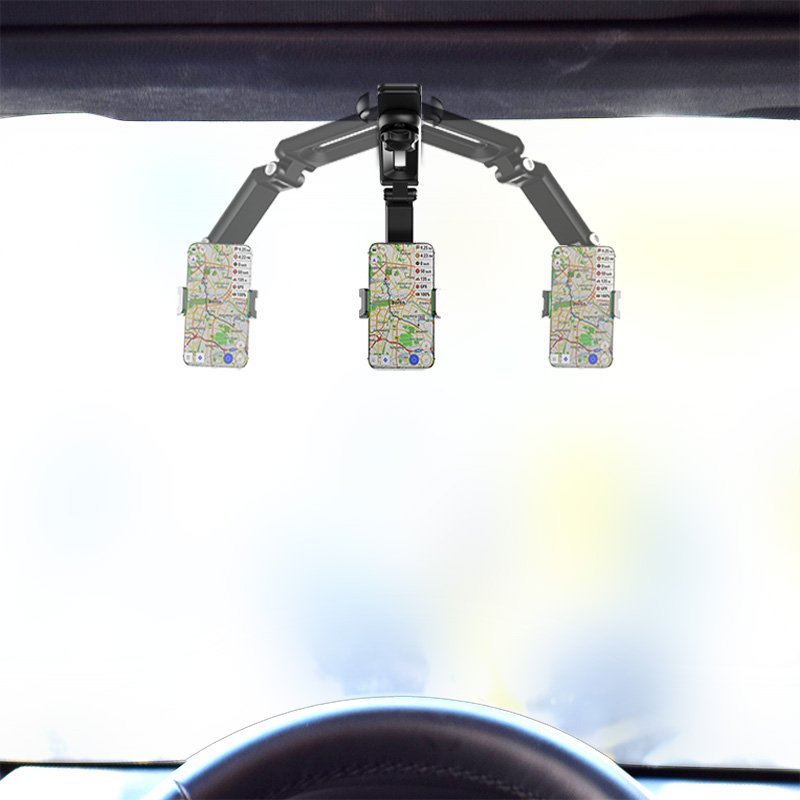 Hot Sale Universal Phone Holder Car mirror visor Phone Bracket CellPhone Stand Sun visor mount Phone Holder for car