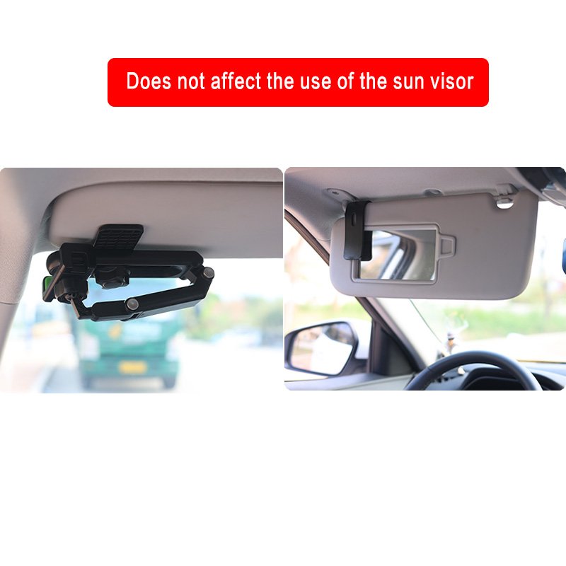 Hot Sale Universal Phone Holder Car mirror visor Phone Bracket CellPhone Stand Sun visor mount Phone Holder for car