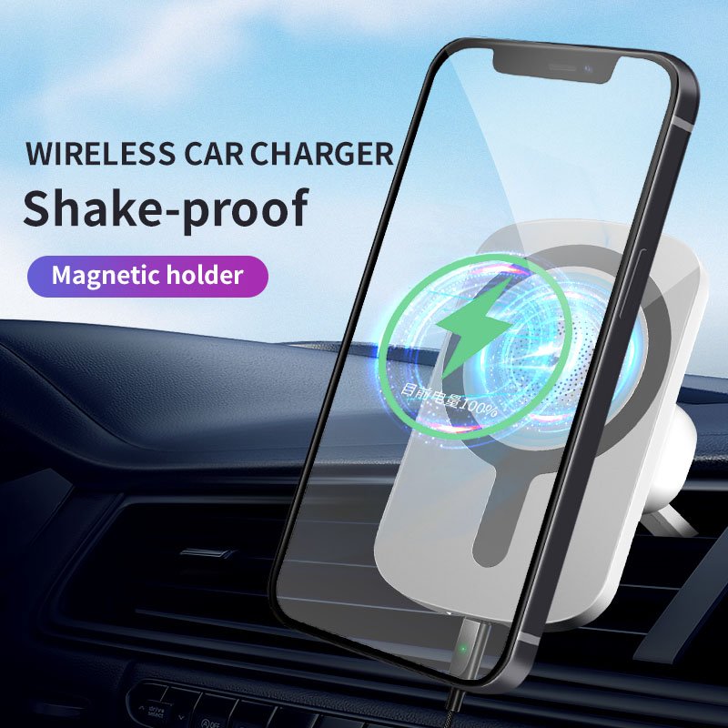 2023 new fast 15w car charger for magnetic wireless car phone holder charger for iphone 12/13/14/15 mobile smartphone