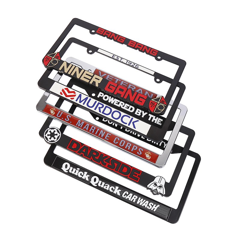 Halloween Custom Design Car License Plate Frame Cover USA logo Number Plate Frame License Holder Cover license plate frame
