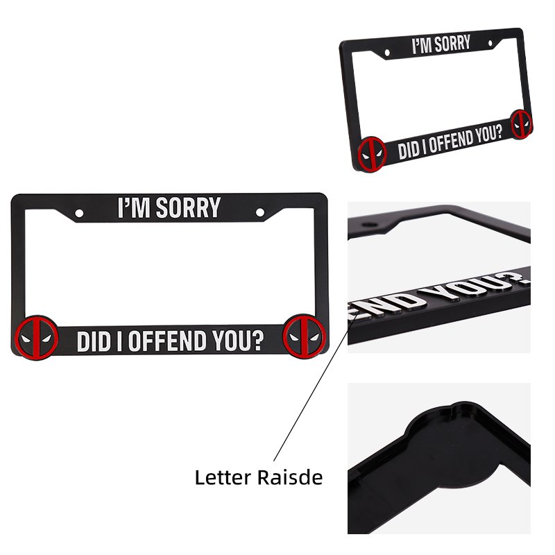 Halloween Custom Design Car License Plate Frame Cover USA logo Number Plate Frame License Holder Cover license plate frame