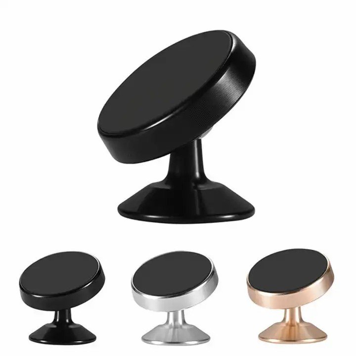 Car Phone Holder 360 Degree Magnetic Phone Car Console Holder Universal Magnet Mobile Phone Mount Car Mobile Holder