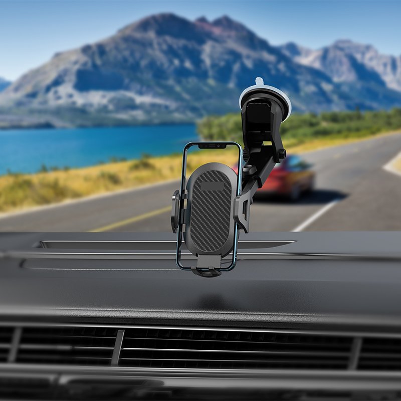 360 Degree Adjustment Mobile Phone Car Accessories For Cellphone OEM LOGO Smart Car Phone Holder With Suction Cup