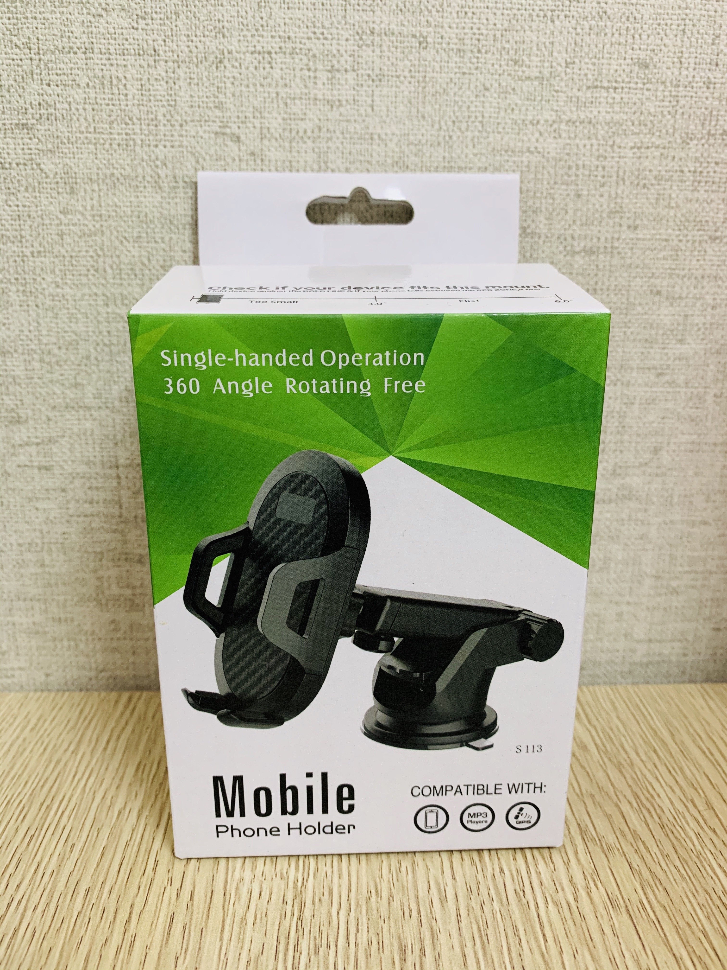 360 Degree Adjustment Mobile Phone Car Accessories For Cellphone OEM LOGO Smart Car Phone Holder With Suction Cup