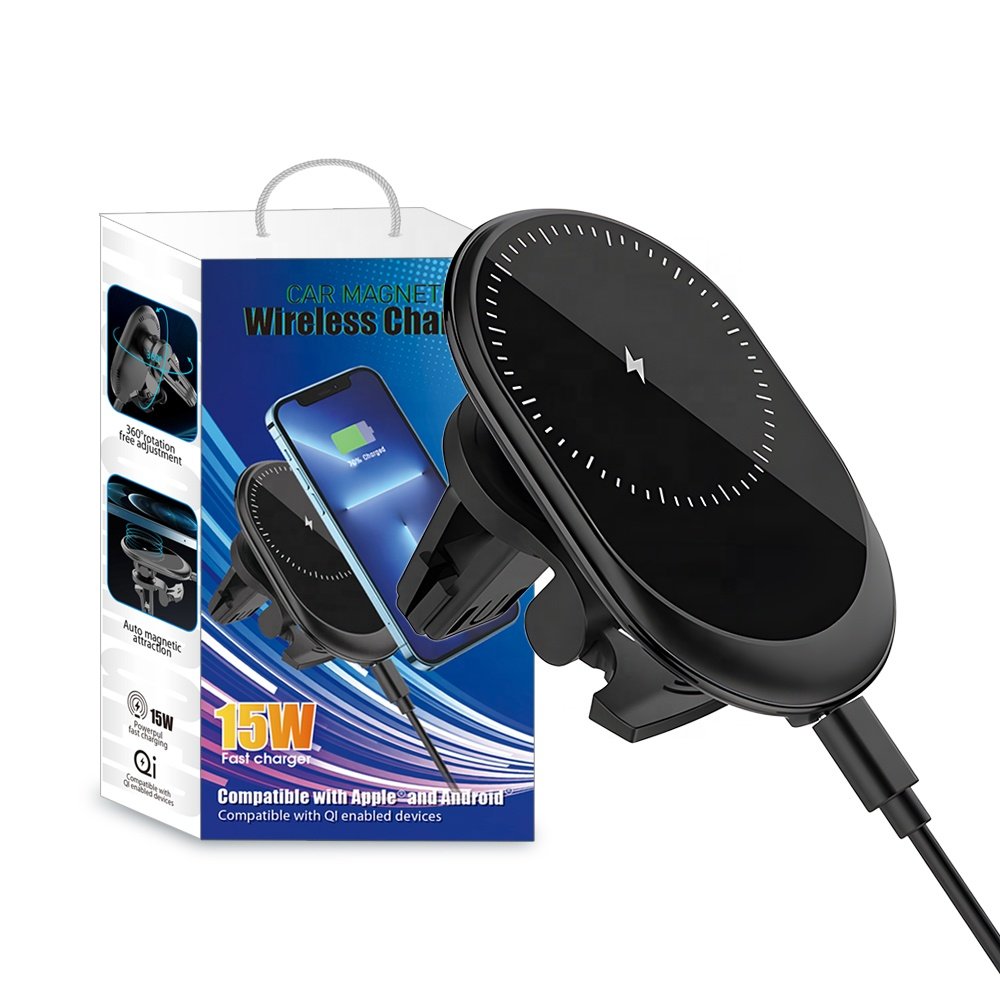 High Power 15W car accessories stand mobile phone holder air vent mobile charging holder