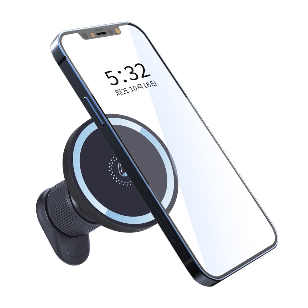 Magnetic wireless refrigeration car phone holder wireless charging car holder magnetic for smart phone