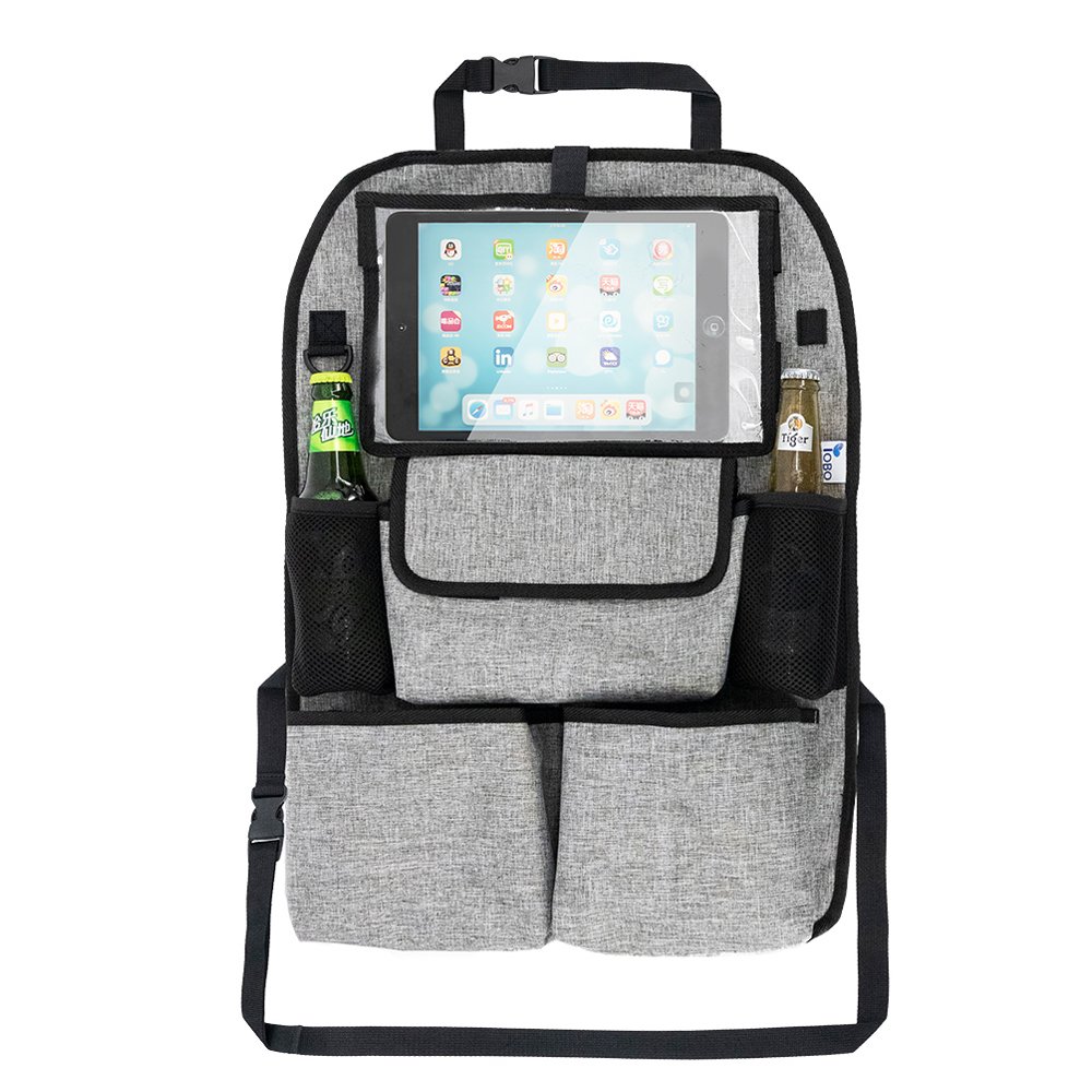 high quality pu leather collapsible car back seat storage car backseat organizer